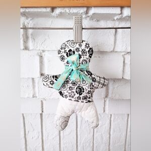 Black and White Patchwork  Doll